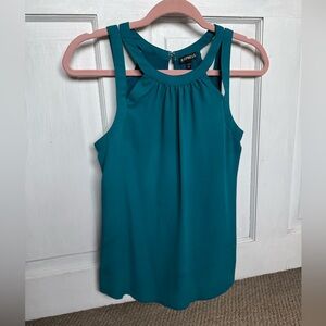 Express Turquoise Sleeveless Blouse (small stain, see pics)